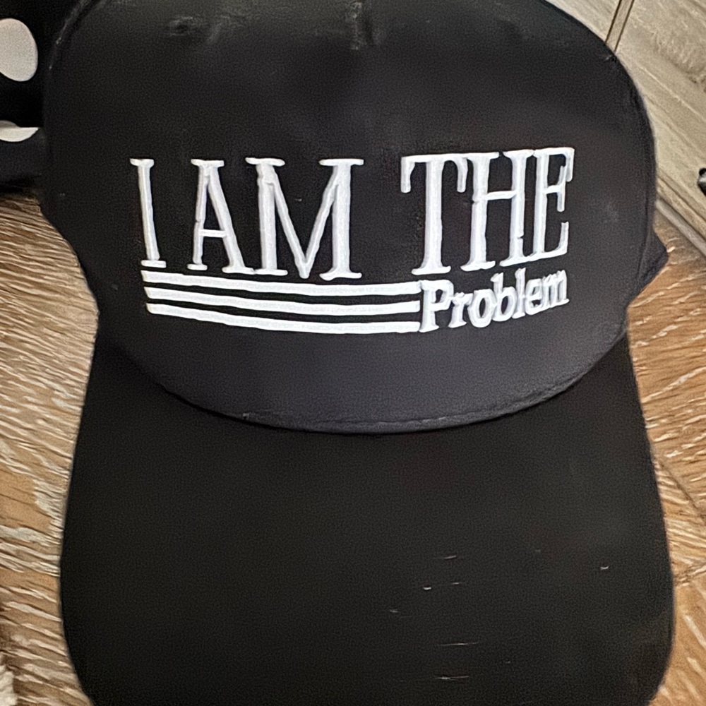 Black Cap with White Text